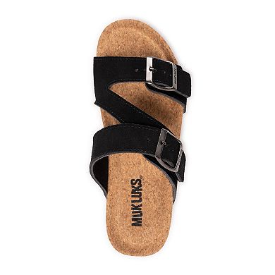 MUK LUKS Poppy Women's Suede Slide Sandals