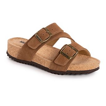 MUK LUKS Poppy Women's Suede Slide Sandals