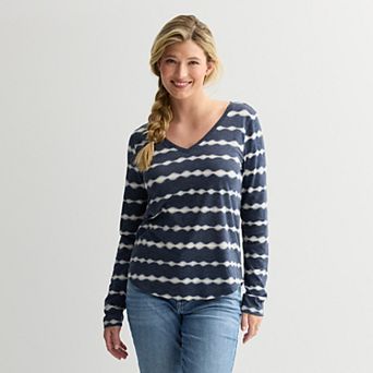 Petite Sonoma Goods For Life® Everyday Long Sleeve V-Neck T-Shirt