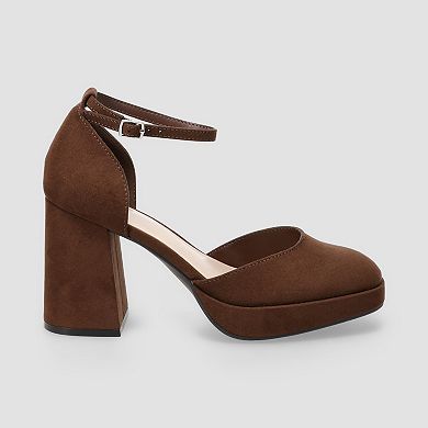 SO® Jinny Women's Ankle Strap Platform Shoes