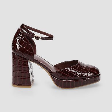 SO® Jinny Women's Ankle Strap Platform Shoes
