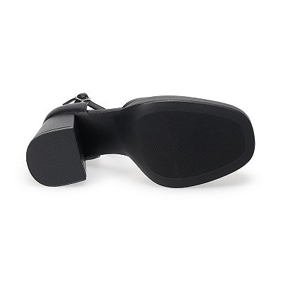 Juniors SO Ankle Strap Platform Shoes