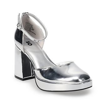 Juniors' SO® Ankle Strap Platform Shoes