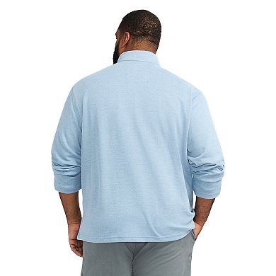 Big & Tall IZOD Performance Comfort Long Sleeve Quarter Zip Pullover