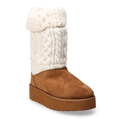 SO Women s Charmaine Sweater Boots