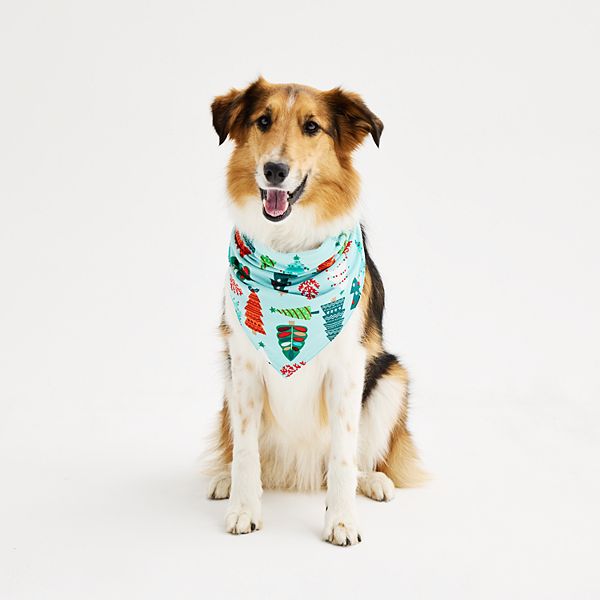 Pet Jammies For Your Families® Trees Pet Bandana - Multi Trees (S-M)