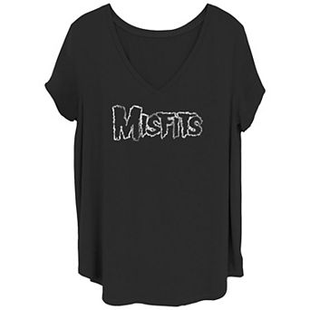 Juniors' Plus Size The Misfits Logo Graphic Tee