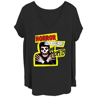 Juniors' Plus Size The Misfits Horror Business Graphic Tee