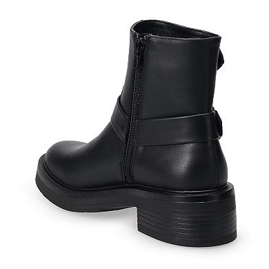 SO Women's Harness Buckle Boots