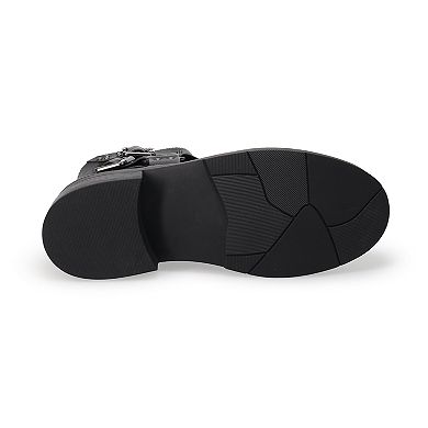 SO Women's Harness Buckle Boots