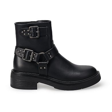 SO Women's Harness Buckle Boots