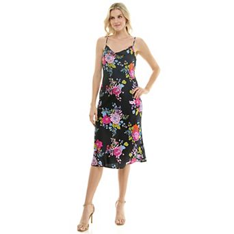 Women's Luxology Scoop Neck Satin Slip Dress