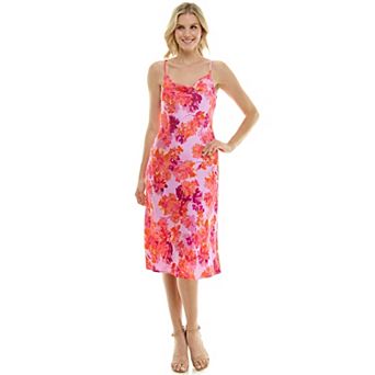 Women's Luxology Scoop Neck Satin Slip Dress