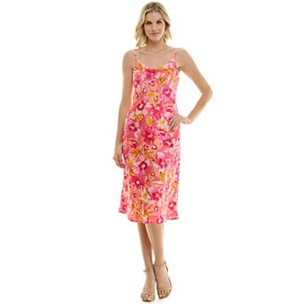 Women's Luxology Scoop Neck Satin Slip Dress