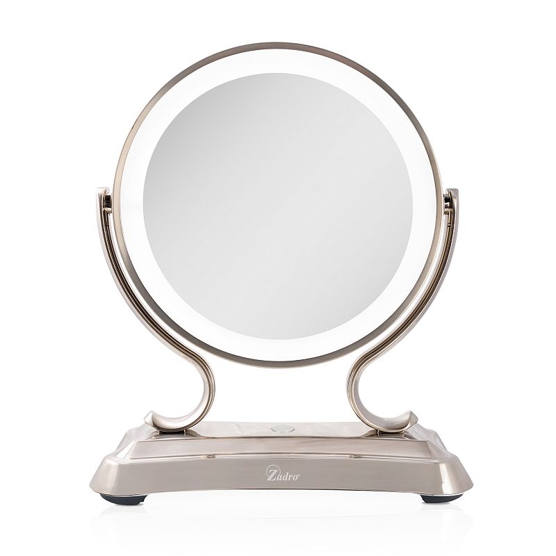 Zadro 12  Glamour LED Makeup Mirror with Lights and Magnification 5X/1X Touch Control Mirror with Lights for Makeup Desk