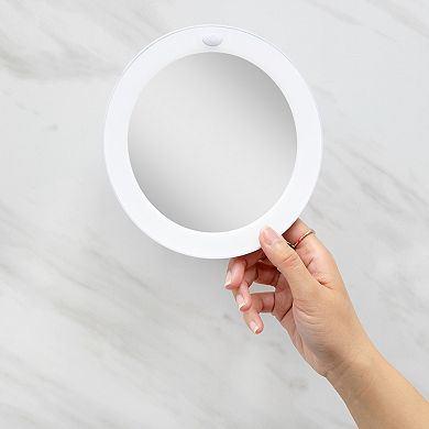 Zadro Lighted Suction Cup Wall-Mounted Makeup Mirror with Magnification