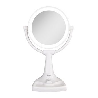 Zadro Max Bright Lighted Makeup Mirror with Magnification & Storage Tray