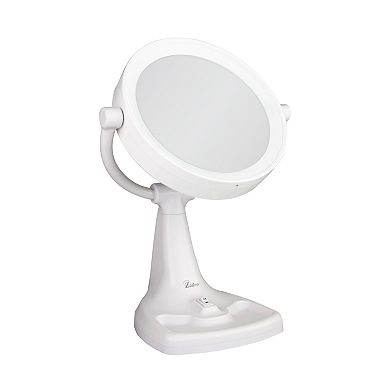 Zadro Max Bright Lighted Makeup Mirror with Magnification & Storage Tray