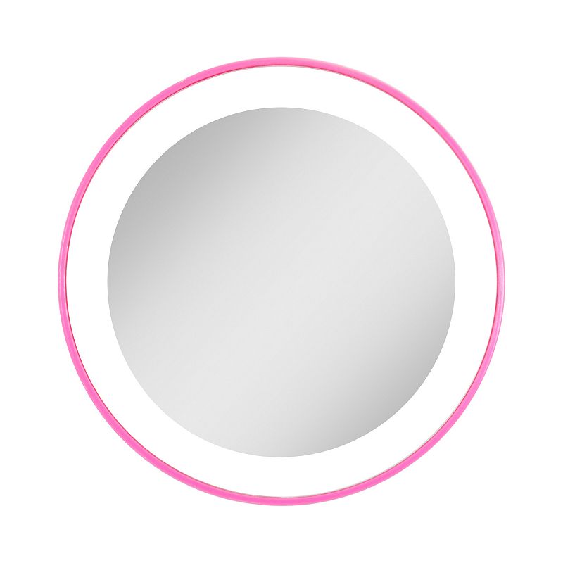 UPC 705004421423 product image for Zadro Suction Cup Lighted Compact Mirror with Magnification, Pink | upcitemdb.com