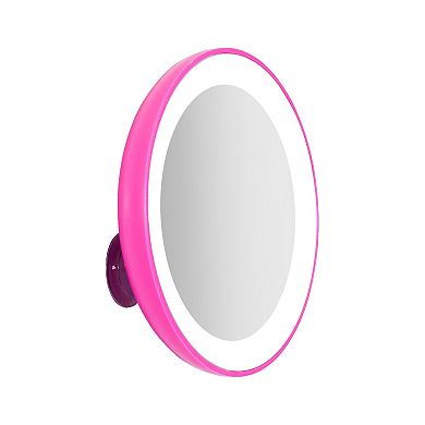 Zadro Suction Cup Lighted Compact Mirror with Magnification