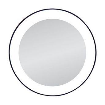 Zadro Suction Cup Lighted Compact Mirror with Magnification