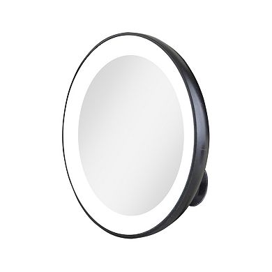 Zadro Suction Cup Lighted Compact Mirror with Magnification