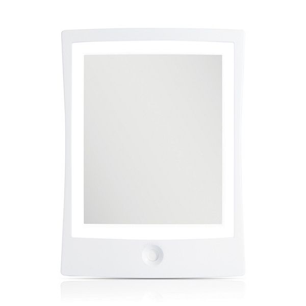 Zadro Fogless Lighted Shower Mirror with Mount & Rechargeable Battery