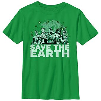 Boys 4-7 Justice League Save The Earth Graphic Tee