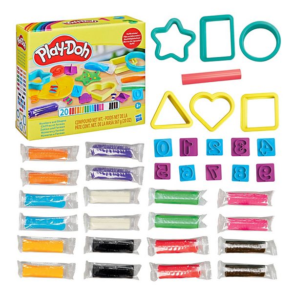 Play Doh Numbers Shapes Playset