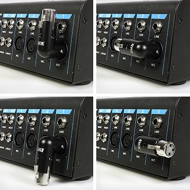 Lyxpro Xlr Angle Adapter, Male & Female 90 Degree Xlr Elbow