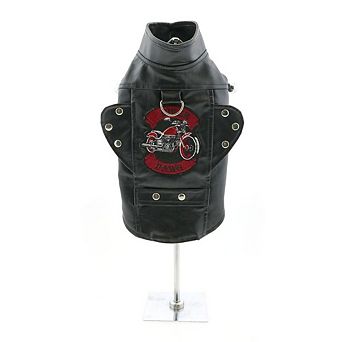 Doggie Design Biker Dawg Motorcycle Dog Jacket