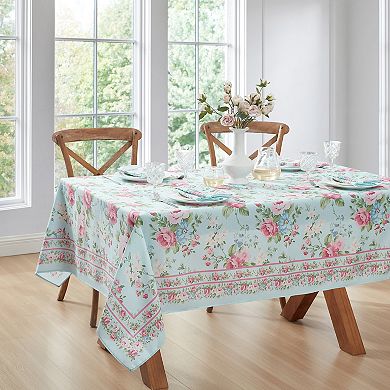 Vintage Floral Garden Rectangle Tablecloth