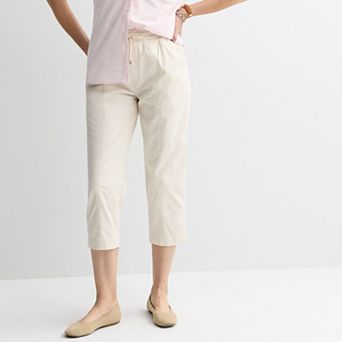 Women's Croft & Barrow® Utility Pull-On Capri Pants