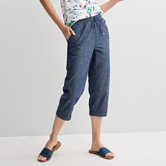 Women's Croft & Barrow® Utility Pull-On Capri Pants