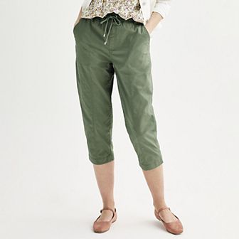 Women's Croft & Barrow® Utility Pull-On Capri Pants