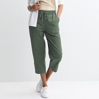 Women's Croft & Barrow® Utility Pull-On Capri Pants