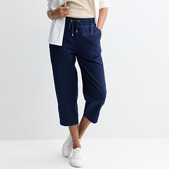 Women's Croft & Barrow® Utility Pull-On Capri Pants