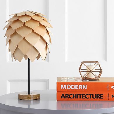 Simon Pinecone Wood/metal Led Table Lamp