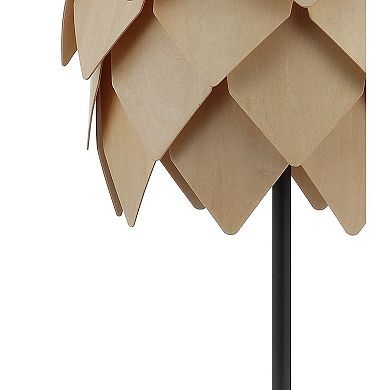Simon Pinecone Wood/metal Led Table Lamp