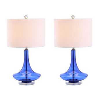 Cecile Glass Teardrop Led Table Lamp (set Of 2)