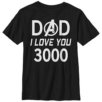 Boys 4-7 Avengers Dad I Love You 300 Graphic Tee