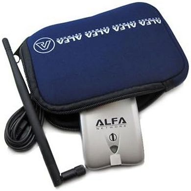 Alfa U-Bag Soft Blue Neoprene Holder for All Alfa USB WiFi Adapters Portable and Protective
