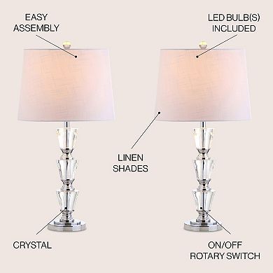 Layla Crystal Led Table Lamp (set Of 2)