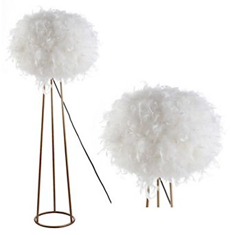 Stork Feather Metal Led Floor Lamp