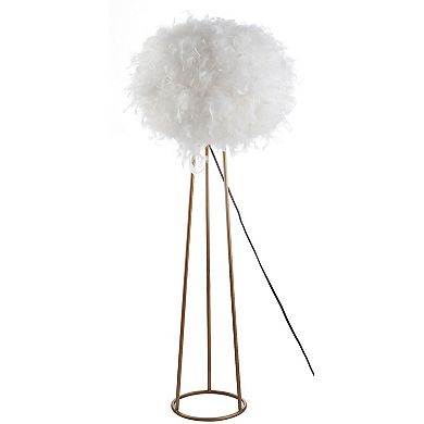 Stork Feather Metal Led Floor Lamp