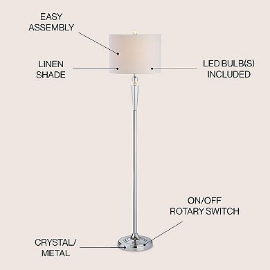 Reese Crystal Led Floor Lamp
