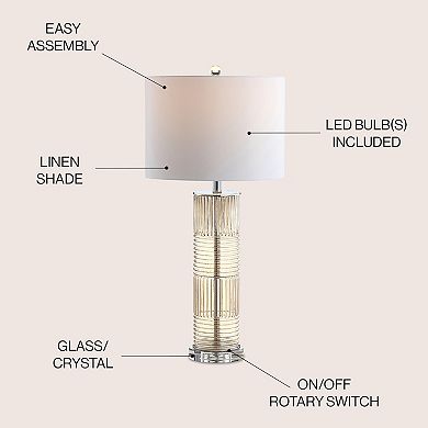 Genevieve Glasscrystal Led Table Lamp