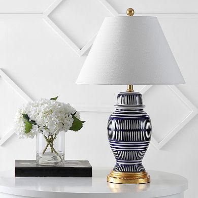 Reed Ceramiciron Modern Coastal Led Table Lamp