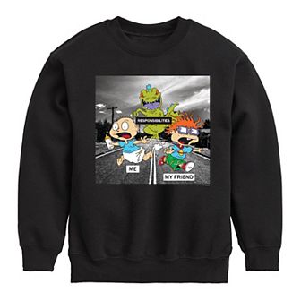 Boys 8-20 Rugrats Chase Meme Fleece Sweatshirt