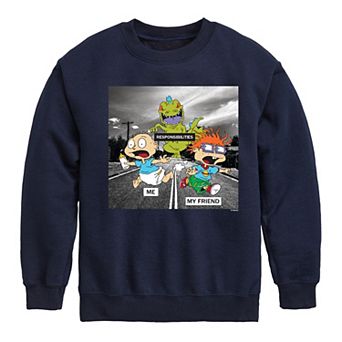 Boys 8-20 Rugrats Chase Meme Fleece Sweatshirt